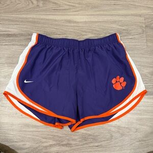 Nike Women's Purple and Orange Athletic Shorts